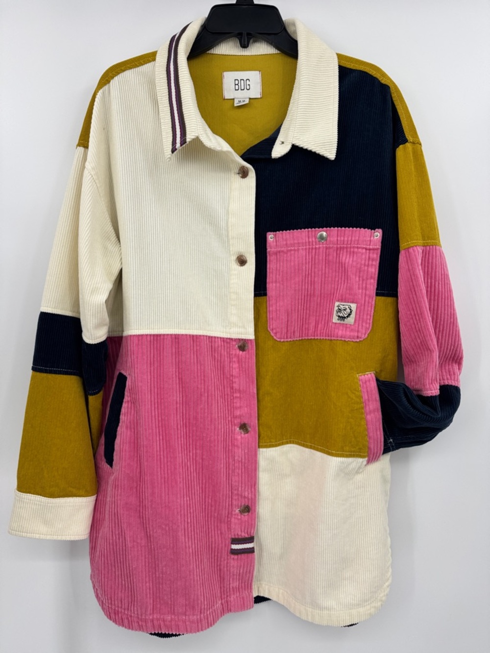 BDG/Urban Outfitters Corduroy Oversized color block Shirt/ jacket-Size Medium